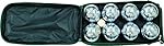 Classic Game Collection 8 Ball 73mm Bocce/Boules Set with Canvas Storage Case