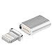 Sprtjoy Super Magnetic Lightning Converter Magnetic Adapter Compatible with iPhone, iPad , iPod Charging and Data Sync (Silver)