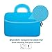 MoKo Fire HD 10 Inch Kids Tablet Sleeve Case Bag, [Shock-Proof] Zipper Handle Pouch Portable Neoprene Case Cover fits Fire HD 10 Plus 2021, Fire HD 10 Kids & Pro 2021 - Indigo