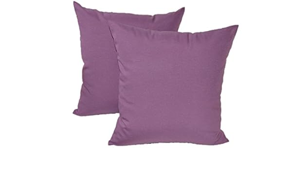 Amazon Com Set Of 2 Indoor Outdoor 17 Throw Pillows Lilac
