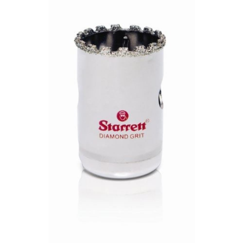 Starrett Diamond Grit Hole Saw - D2532 Ceramic & Tile Drill Cutter - For Brick Glass Marble Slate Stone Porcelain - 20mm (25/32-inch)
