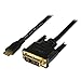 StarTech.com 2m Mini HDMI to DVI-D Cable - M/M - 2 meter Mini HDMI to DVI Cable - 19 pin HDMI (C) Male to DVI-D Male - 1920x1200 Video (HDCDVIMM2M),Black,6 ft / 2m
