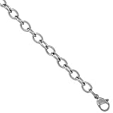 Stainless Steel Cable Link Chain 6 mm, Necklaces & Bracelets & Anklets