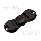 Fidget Spinner EDC Hand Spinner Spin Aluminum Custom Fidget Toys (Black)