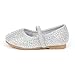 DREAM PAIRS Toddler Girls Dress Shoes Mary Jane Ballet Flats, Flower Girl Shoes with Rhinestone, Slip-on Toddler Mary Jane Flats,Size 9 Toddler,Silver/Glitter,MUY-Shine-Infant-1