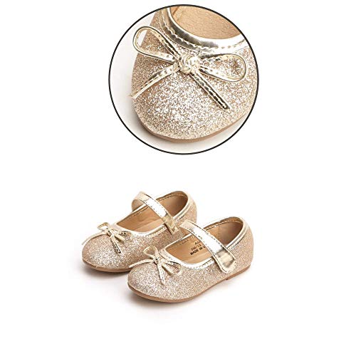 Hehainom Girls Dress Shoes Low Heels Mary Jane Little