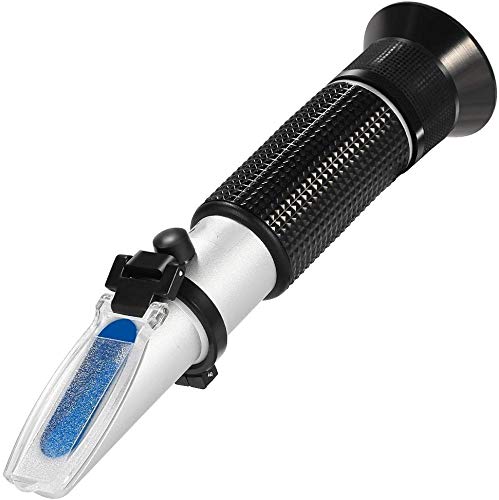 Acouto Brix Meter, Sugar Testing Kit, Professional 0-90% Brix Refractometer Handheld Beer Milk Fruit Sugar Tester Meter