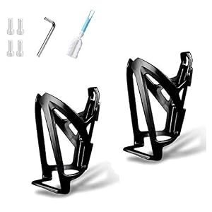 ZOSEN Bike Water Bottle Cage Lightweight Bicycle Water Cup Holder with Cup Brush