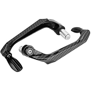 KIMISS Universal 7/8in 22mm CNC Aluminum Handlebar Brake Clutch Lever Hand Guard Protector for Motorcycle, Motorbike, Scooters, Electric Cars, Mountain Bikes(Black)