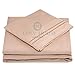 Cosy House Collection Everyday 1500 Series Bed Sheet Set - Ultra Soft & Cool Hotel Bedding - Deep Pocket - Wrinkle, Stain and Fade Resistant - 4 Piece Set (Queen, Taupe)