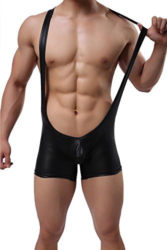 Queenshiny Men’s wet look series outfits (Overalls)