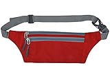 Unisex Multifunction Outdoor Travel Sports Waist Pack Pockets Bag Shoulder Bag SB8 (Red)