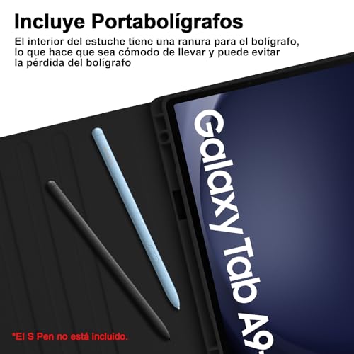 Capa com Teclado para Samsung Galaxy Tab A9+ 11" 2023, Layout em Português Brasileiro Teclado com Capa para Galaxy Tab A9+ 11 Polegadas SM-X210/X215/X216, Preto