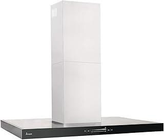 KKT KOLBE Dunstabzugshaube/Inselhaube (90cm / Edelstahl/schwarzes Glas/Extra-leise/WIFI / 10 Stufen/LED-Beleuchtung/TouchSelect Sensortasten) FLAT-INSEL-5