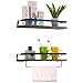 Ahomxin Floating Shelves Wall Mounted Set of 2, Rustic Wood Wall Shelves for Bedroom Wall Shelf with Removable Towel Holder, Bathroom Shelves for Wall Rustic Shelves for Kitchen, Office and More
