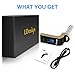 LDesign FM Transmitter, Bluetooth Wireless in-Car FM Radio Adapter Car Kit with Hand Free Call | Stereo 4 Modes Music Play | TF Card &U-Disk Reading Applicable for All Smart Phones -Gold