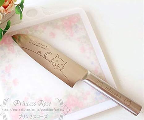 Amazon 薔薇雑貨 包丁 猫 ステンレス 三徳包丁 ギフト かわいい おしゃれ Br 姫系 薔薇雑貨 母の日ギフト 三徳包丁 オンライン通販