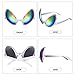 Bememo 12 Pairs Alien Glasses Silver Alien Sunglasses Plastic Alien Sunglasses Party Favors Glasses with Lens for Adults