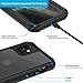 AMZGO iPhone 11 Case, Clear Full Body Cover with Built-in Screen Protector, Heavy Duty Rugged Bumper Shockproof Case Compatible With iPhone 11 6.1 inch-Black/Clear