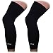 COOLOMG Sports Compression Leg Sleeves Basketball Football Long Knee Protection Knee Brace Undersleeve Black XL