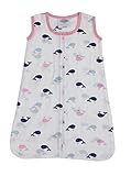 Bacati Little Sailor Whales Girls Muslin, Blue, Medium
