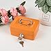 Mini Cash Box with Slot Small Cash Box with Money Tray and Key Lock, Metal Lock Box for Money Safe 4.9