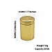 Smell Proof Jar, Aluminum Airtight Stash Storage Container with Rubber Ring Keep Goods Fresh, Gold 65ML