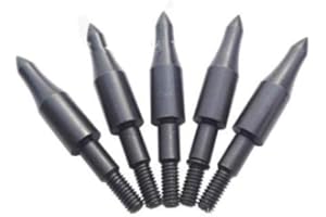 JJZS 12pcs Archery Arrow Tips 75/100/125/150 Grain Field Points 5/16 inch Screw in Bullet Points Arrowheads Broadheads for Crossbow Recurve Bow Compound Bow Hunting Bow and Arrow Target Shooting Practice