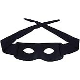 LKQBBSZ Black Robber Bandit Eye Mask for Men Women, Black Mask for Halloween Cosplay Party