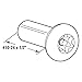 Prime-Line 642-0101 T-27 Torx Barrel Nut, #10-24 x 1/2 In., Stainless Steel Construction (100 Pack)