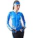 sponeed Women's Cycle Jersey Bike Clothing Gel Padded Long Sleeve Mysteriousness Size S US Blue