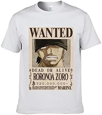 ICOSSATA T-Shirt Animation ONE Piece Wanted Monkey D. Luffy XS S M L XL XXL XXXL Adult Unisex Crew