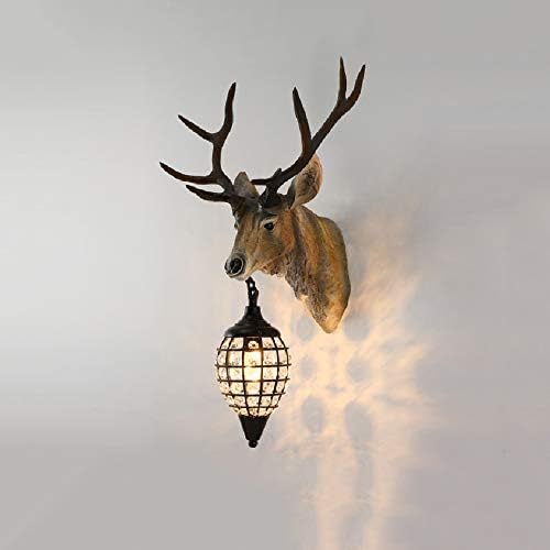 Tritow Cabeza De Vaca Americana Lampara De Pared Pais Estilo Retro