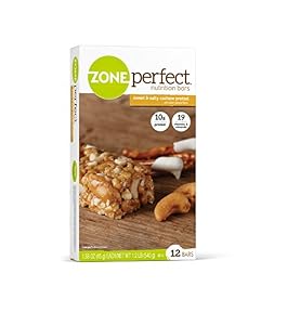 Image of ZonePerfect Nutrition Bars, Sweet N' Salty Cashew Pretzel, 1.58 oz, 12 Count