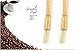 Coffee Grinder Cleaning Brush, Heavy Wood Handle & Natural Bristles Wood Dusting Espresso Brush Accessories for Bean Grain Coffee Tool Barista Home Kitchen