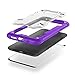 Zizo Proton 2.0 Series Compatible with Samsung Galaxy S8 Case Military Grade Drop Tested with Tempered Glass Screen Protector Purple Clear