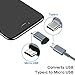 USB C to Micro USB Adapter, (4-Pack) Type C Female to Micro USB Male Convert Connector with Keychain Charge & Data Sync Compatible Samsung Galaxy S7/S7 Edge, Nexus 5/6 and Micro USB Devices(Grey)