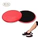 4-FQ Gliding Discs Core Workout Exercise Sliders 2 Dual Sided Gliding Sliding Discs for Core Fitness, Ultimate Core Trainer, Gym, Carpet and Hardwood Floors Home Abdominal Exercise Equipment