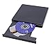 Elephant XuBlack Slim USB2.0 External Player External USB + DVD Combo CD-R/RW CD-ROM/XA DVD-ROM Burner Drive + Power Cord , Supports CD Burning for Computer,Laptop,TV and USB Port Device