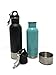 Craft Connections Stainless Steel Bottle Insulator with Opener - Pack of 2 (Teal-Black)
