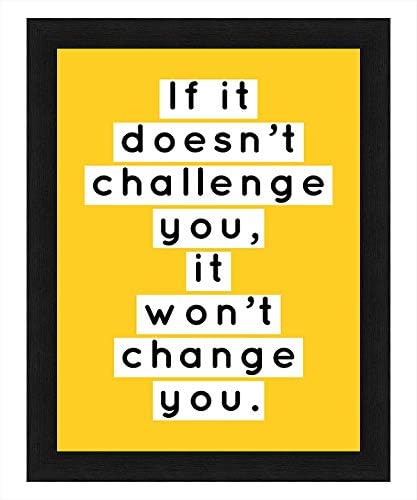 Interio Crafts Motivational A4 Size Framed Poster For Wall Decor (Frame Size :13.5"X10" Inches, Poster Size:12"X8" inches).