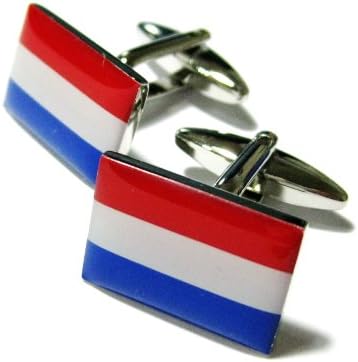 Tailor B Holland Flag Cufflinks Flag of Netherlands Cuff Links World Cup 2014 Gemelos