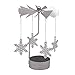 Metal Tealight Candlestick,3Pcs Christmas Candle Spinner, Rotary Spinning Candle Holder for Christmas Wedding Home Decor Gifts