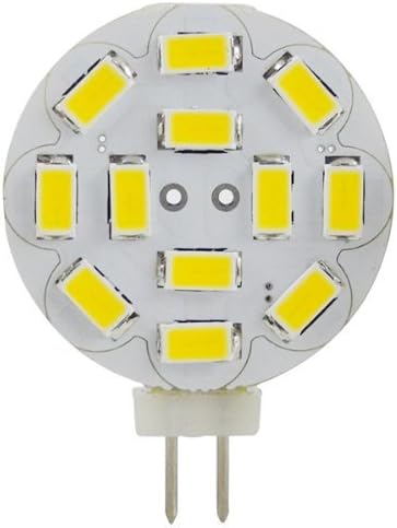 Reelco 4-Pack T3 4Watt G4 LED Bulbs 40W Halogen Bulbs Equivalent 12V AC/DC, 320lm, 120° Beam Angle White 6000K G4 Bulb Bi-Pin Light Bulbs LED Light Bulbs Non-Dimmable