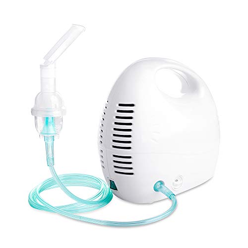 Upgraded Portable Cool Mist Inhaler Compressor System Machine Kit with Universal Tubing 2 Masks for Adults and Kids - Thumbnail 7