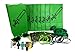 Pixel Party Toys Miner-Themed Party Favor Bags (8-Pack) - Birthday Party Supplies Kit Includes Goody Bags, Stickers, Wristbands, Mini Character Toys, Balloons and One Bonus Pair of Sunglasses