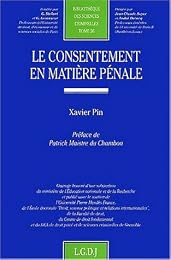 Le  consentement en matière pénale