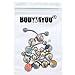 BodyJ4You 10PC Belly Button Rings Set - 14G Hypoallergenic Surgical Stainless Steel - Colorful CZ Crystals Navel Barbell Stud - Women Girls Body Piercing Jewelry