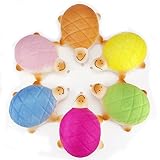 [BIG SIZE] Fireboomoon 5.5'' Jumbo Soft Cute Turtle Melon Pan Bun Squishy, Random color