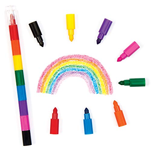 Baker Ross Rainbow Swap Point Crayon For Kids (Pack Of 4) Colored Pencils For Kids To Pop A Point